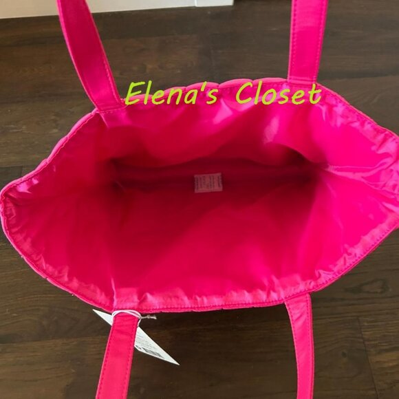 NWT ~ KATE SPADE PUFFY PINK TOTE & POUCH SET - Picture 8 of 11